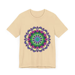 Vibrant Mandala Tee with a Colorful and Intricate Design featuring vibrant hues and intricate patterns, perfect for adding a pop of color to your wardrobe