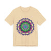 Vibrant Mandala Tee with a Colorful and Intricate Design featuring vibrant hues and intricate patterns, perfect for adding a pop of color to your wardrobe