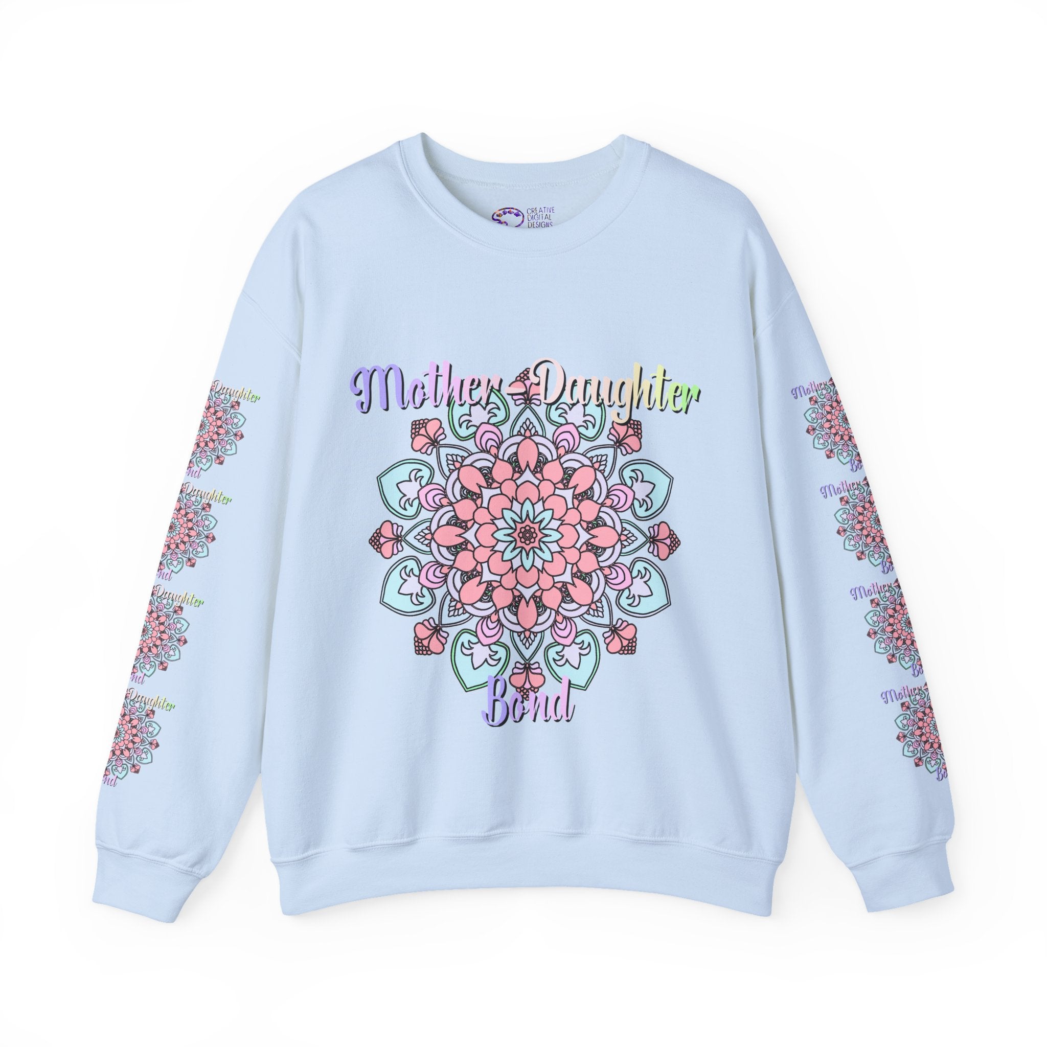 Sweatshirt mit Mandala-Muster zur Feier der Mutter-Tochter-Liebe