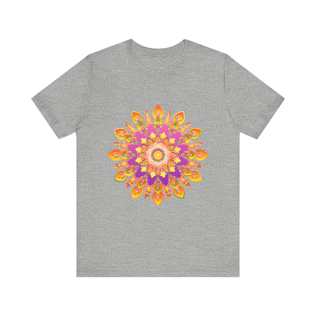 Vibrant Mandala T-Shirt featuring a colorful and detailed design, perfect for adding a pop of color to your wardrobe