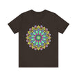 Colorful Mandala Peace T-Shirt featuring intricate spiritual art and vibrant colors