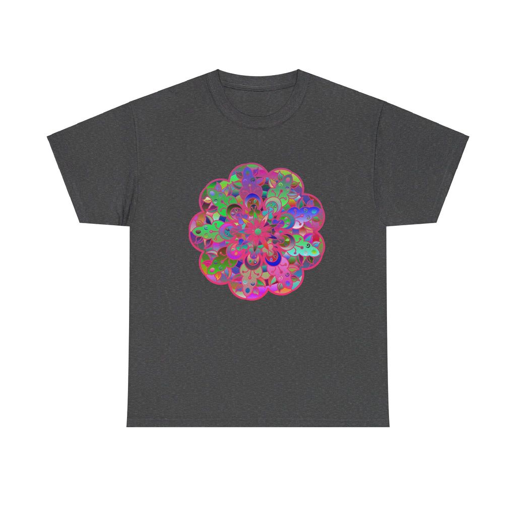 Beautiful mandala art design on a comfortable unisex cotton t-shirt