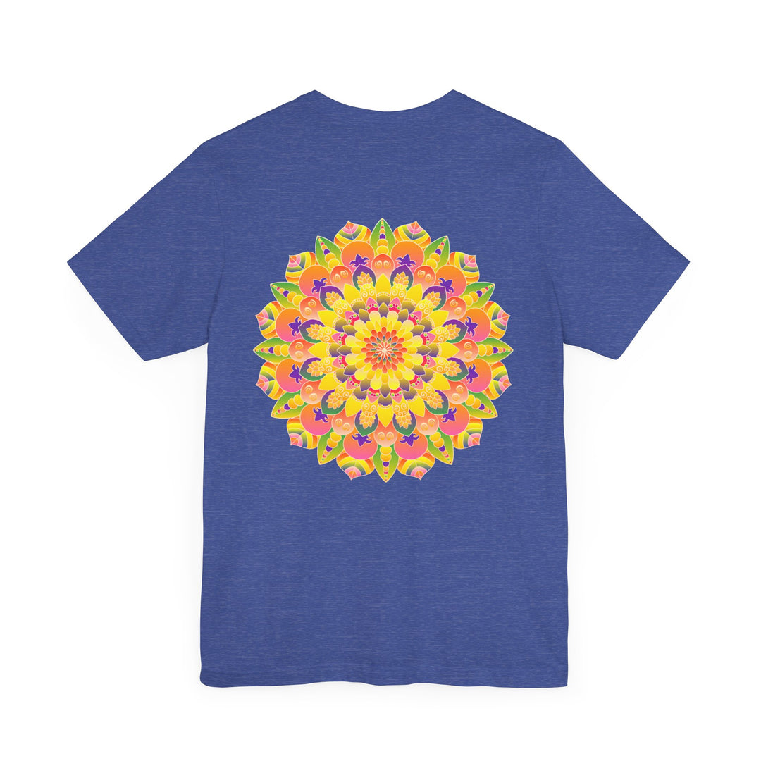 Vibrant Mandala Tee featuring intricate design, promoting Peace and Harmony