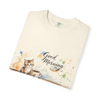 Good Morning Cat T-Shirt | Ultra-Soft Cotton Graphic Tee