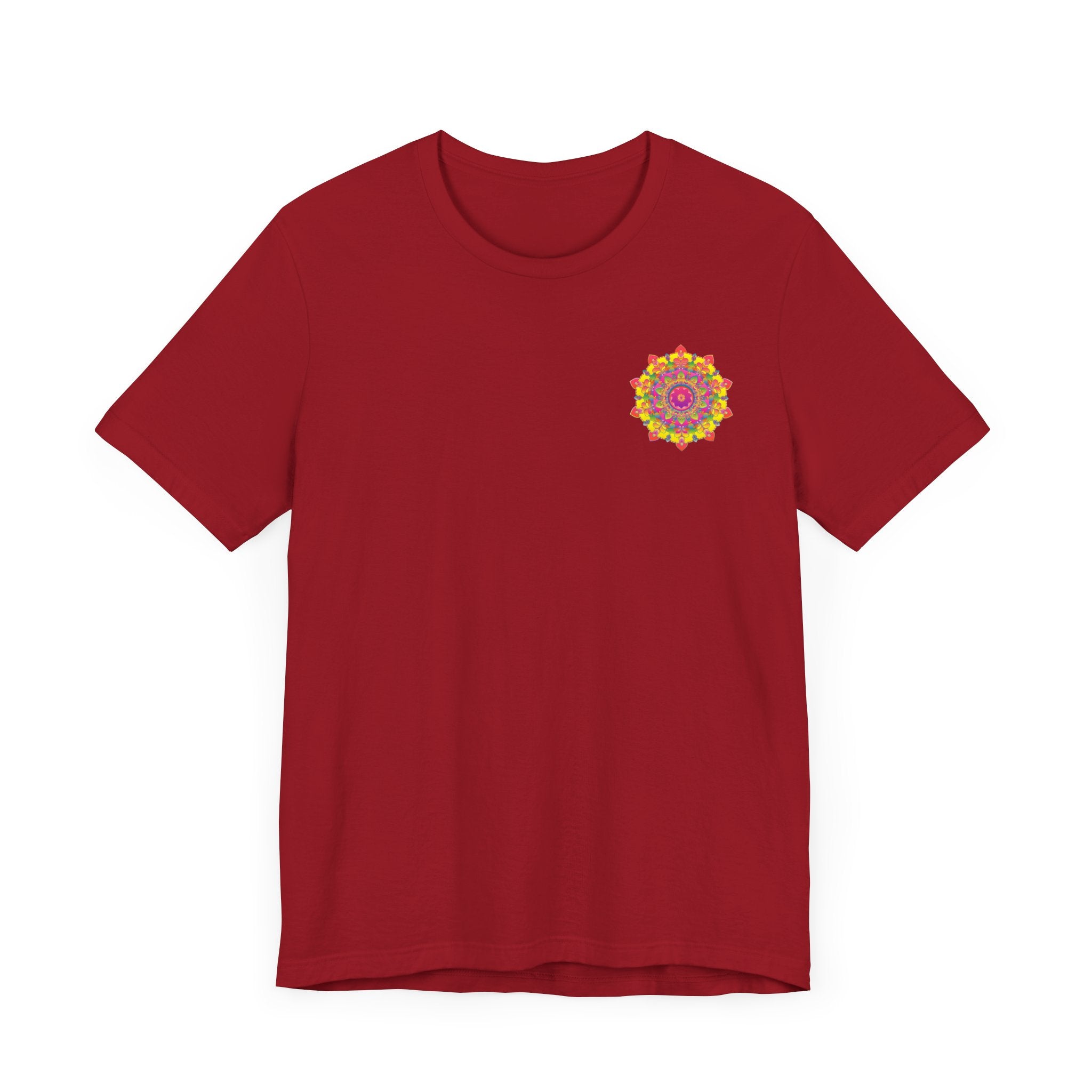 Vibrant Mandala Tee featuring intricate design for spiritual peace and harmony