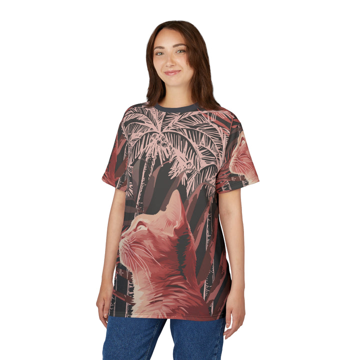 Tropical Cat All-Over Print Tee