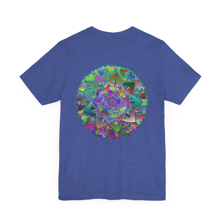 Bohemian mandala tee promoting spiritual peace and harmony with vibrant colors