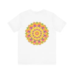 Vibrant Mandala Tee with intricate design and vibrant colors promoting peace and harmony