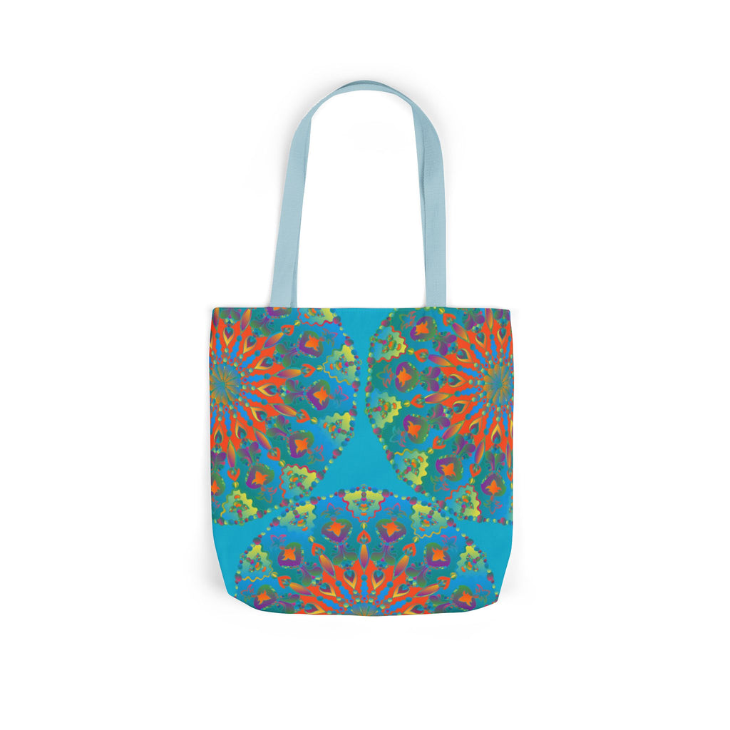 Canvas Tote Bag in Bright Tropical Colors for Summer Fun