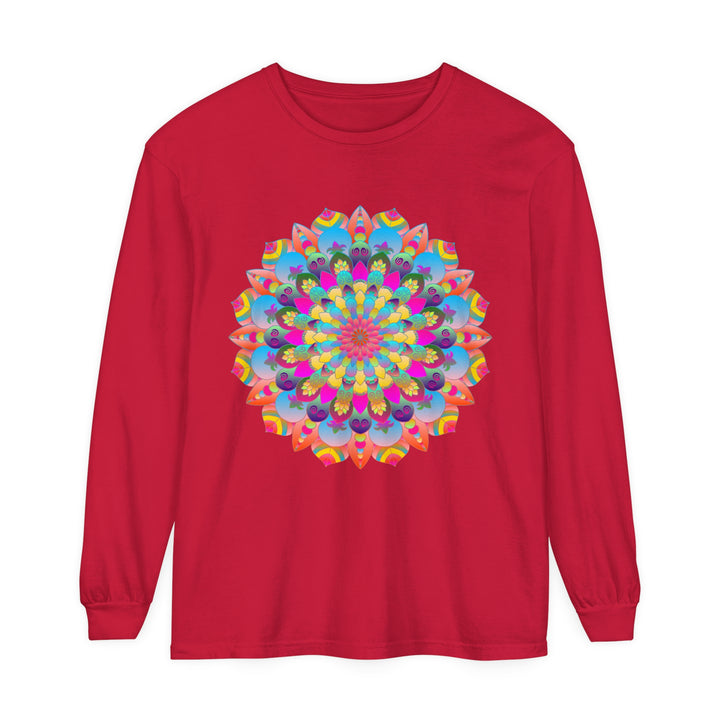 Colorful Mandala Long Sleeve T-Shirt - Psychedelic Art 7