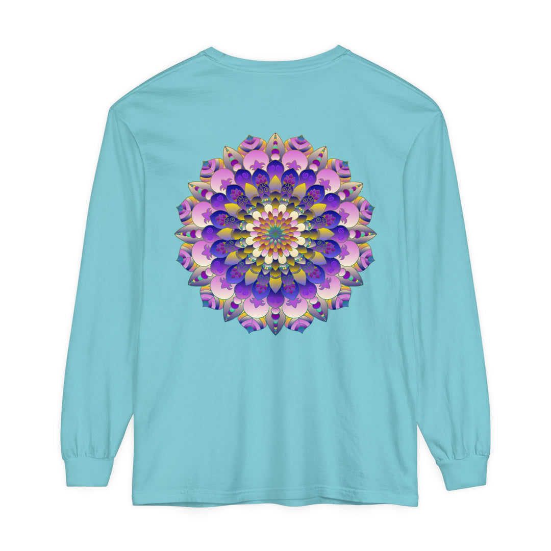 Colorful Mandala Long Sleeve T-Shirt - Psychedelic Art image 51