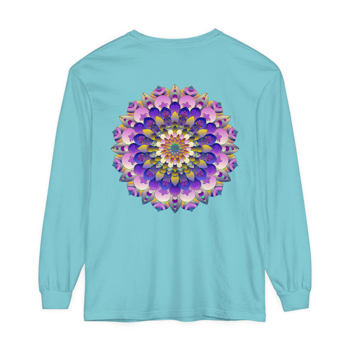 Colorful Mandala Long Sleeve T-Shirt - Psychedelic Art image 51