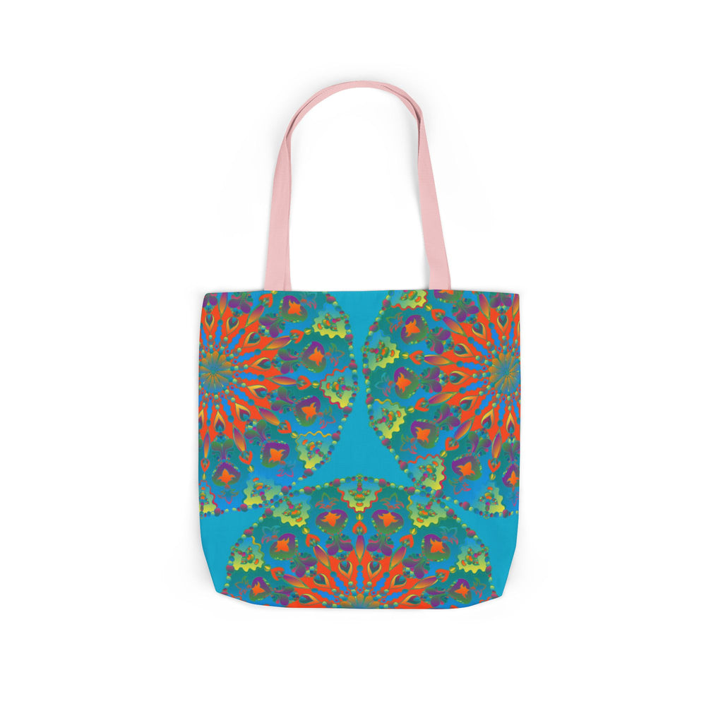 Canvas Tote Bag in Bright Tropical Colors for Summer Fun