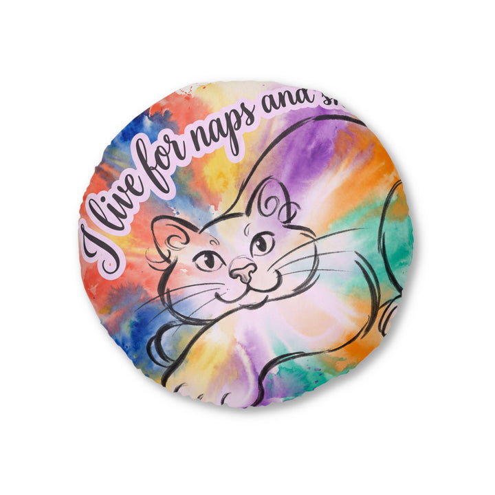 Cozy Snowday Cat Floor Pillow