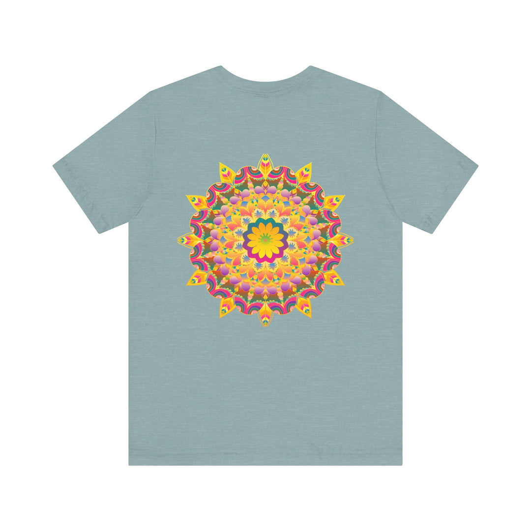 Vibrant Mandala Tee featuring intricate design symbolizing peace and harmony