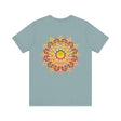 Vibrant Mandala Tee featuring intricate design symbolizing peace and harmony
