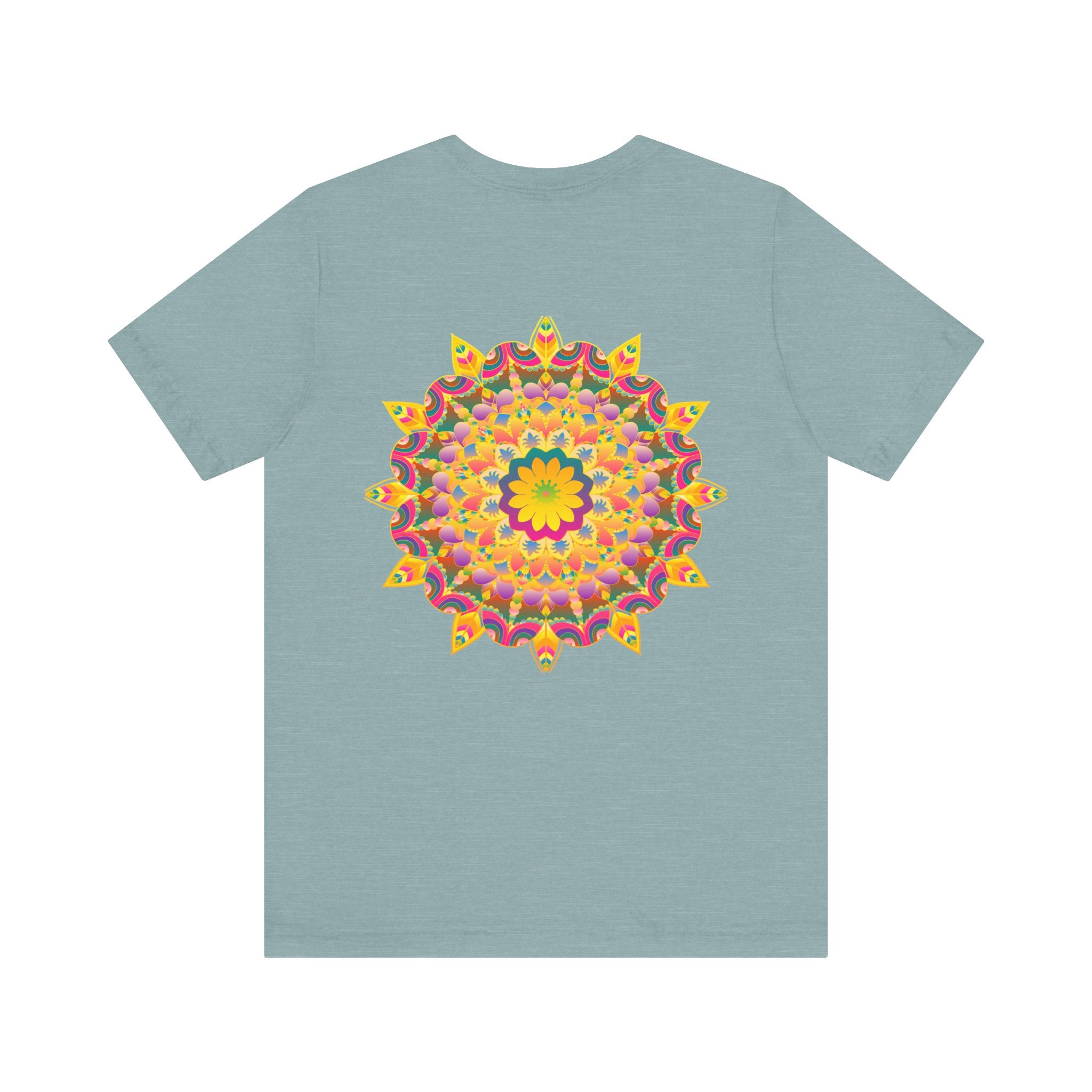 Vibrant Mandala Tee featuring intricate design symbolizing peace and harmony