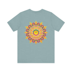 Vibrant Mandala Tee featuring intricate design symbolizing peace and harmony