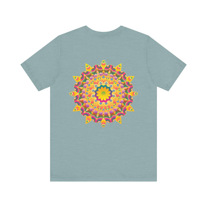 Vibrant Mandala Tee featuring intricate design symbolizing peace and harmony