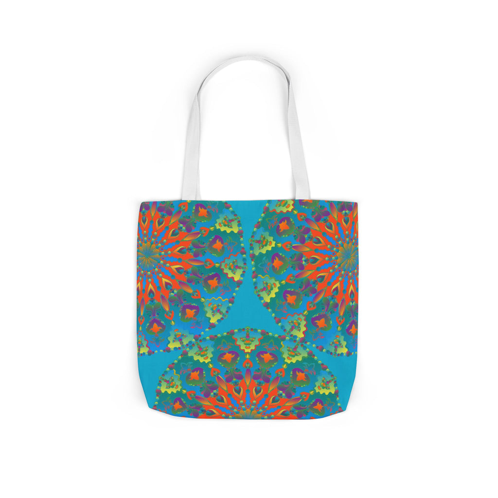 Canvas Tote Bag in Bright Tropical Colors for Summer Fun