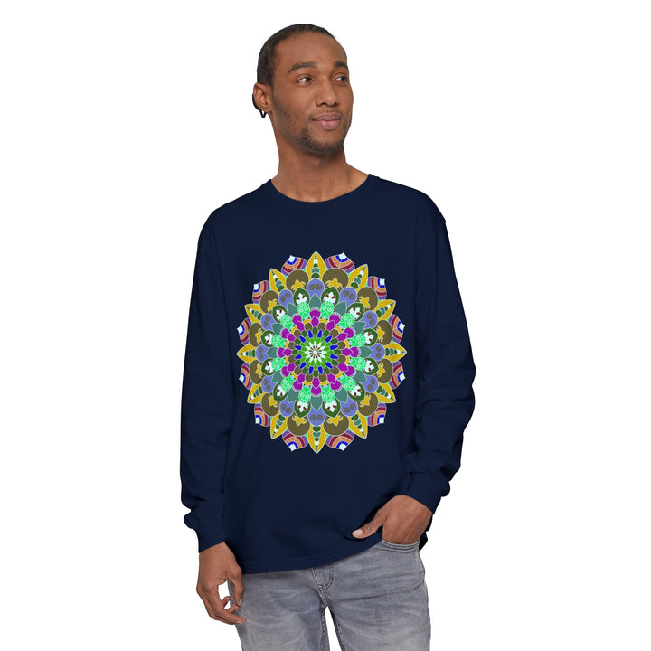 Colorful Mandala Long Sleeve T-Shirt - Spiritual Art 31