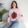 Unisex heavy blend crewneck sweatshirt with cute ghost print for Halloween