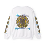 First Year Wedding Anniversary Gift - Unisex Heavy Blend Crewneck Sweatshirt with 'First of Many, Paper Anniversary' Design for Men and Women