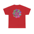 Promotes a sense of calm and well-being with its symbolic artwork