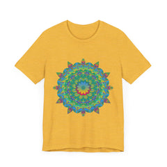 Psychedelic Mandala Tee - Vibrant Flower Design Alt Text 18