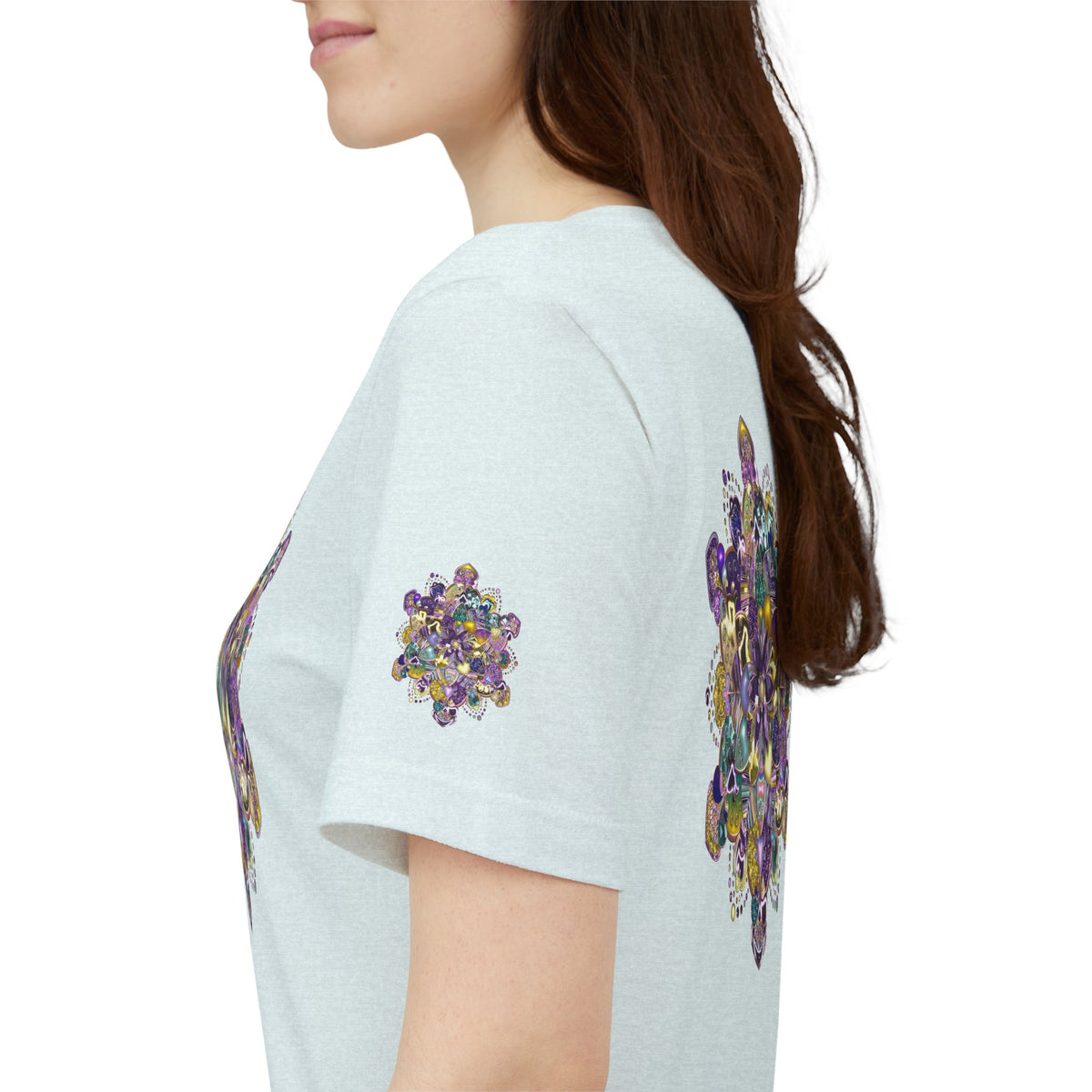 Unisex Floral Jewel Mandala T-Shirt