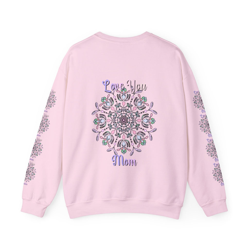 Felpa Mandala "Mamma Potente" in Morbide Tonalità Pastello