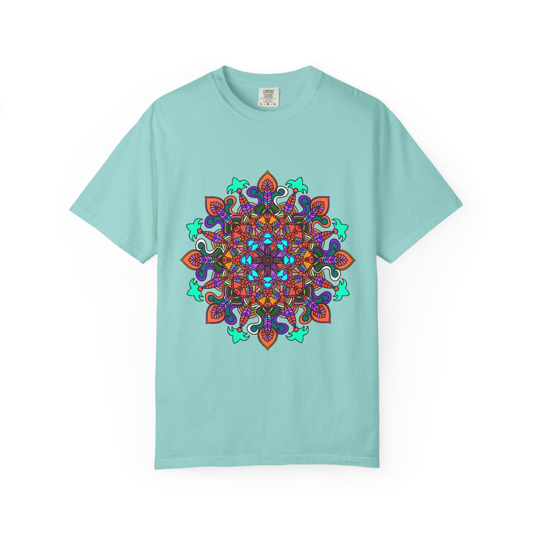 Mandala Art T-Shirt in Bold Colors for Creative Expression