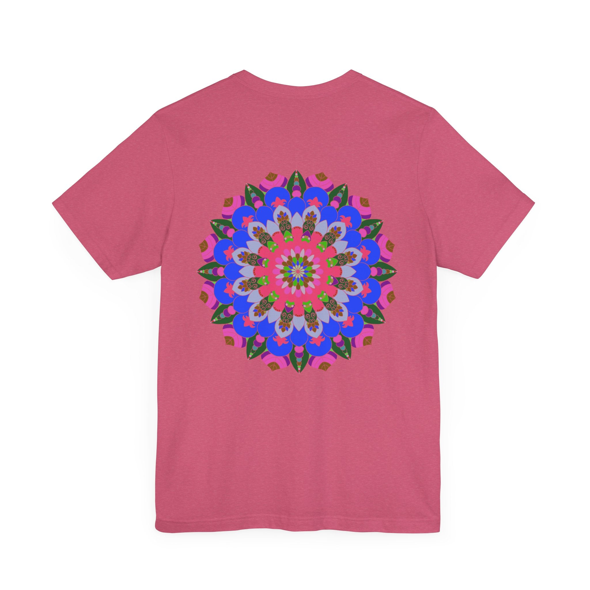 Vibrant Mandala Tee featuring intricate spiritual design for peace and harmony