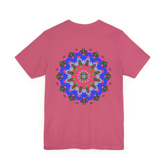 Vibrant Mandala Tee featuring intricate spiritual design for peace and harmony