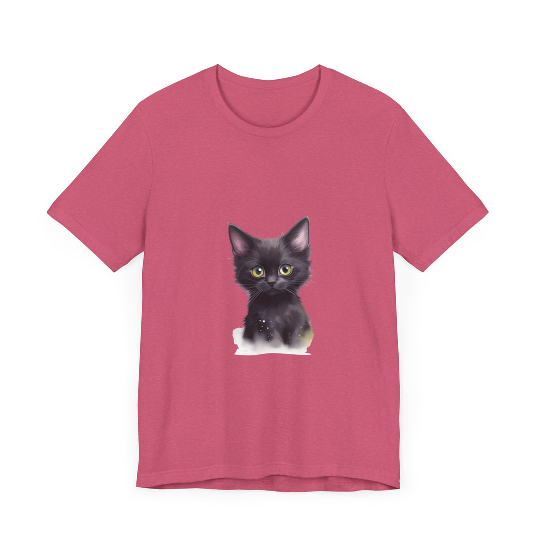 Black Cat Tee with Mystical and Mysterious Design for Cat Lovers