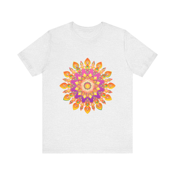 Vibrant Mandala T-Shirt featuring intricate, colorful, and detailed design for a unique and eye-catching fashion statement