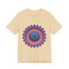 Colorful mandala meditation tee with intricate and vibrant design for peaceful and stylish relaxation