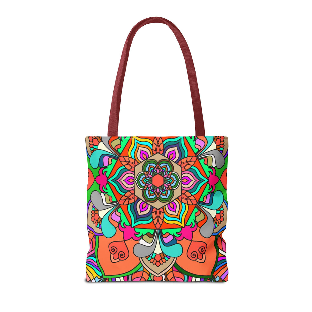 Colorful Mandala Tote Bag — Vibrant Boho All-Over Print Beach & Market Tote