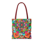 Colorful Mandala Tote Bag — Vibrant Boho All-Over Print Beach & Market Tote
