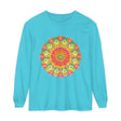 Vibrant and unique Intricate Mandala Long Sleeve T-Shirt - Vibrant Art featuring a colorful and detailed mandala design