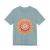 Vibrant Mandala T-Shirt featuring a colorful and detailed design with intricate patterns and bright hues, perfect for adding a pop of color to your wardrobe