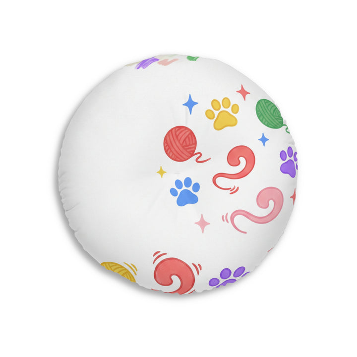 Cozy Winter Cat Floor Pillow