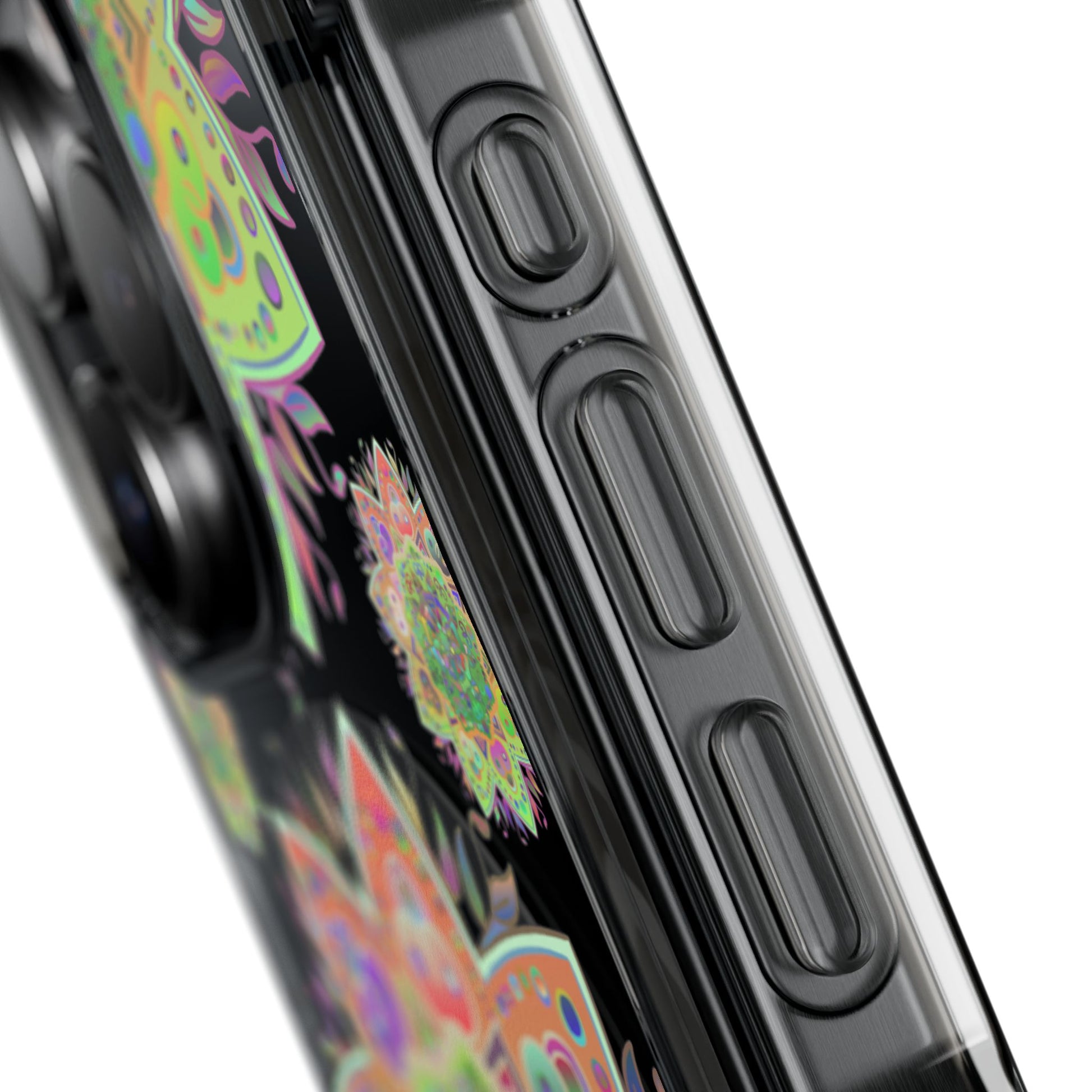 Gorgeous Mandala MagSafe®-Compatible iPhone 14/15 Impact Case with intricate design and reliable impact resistance