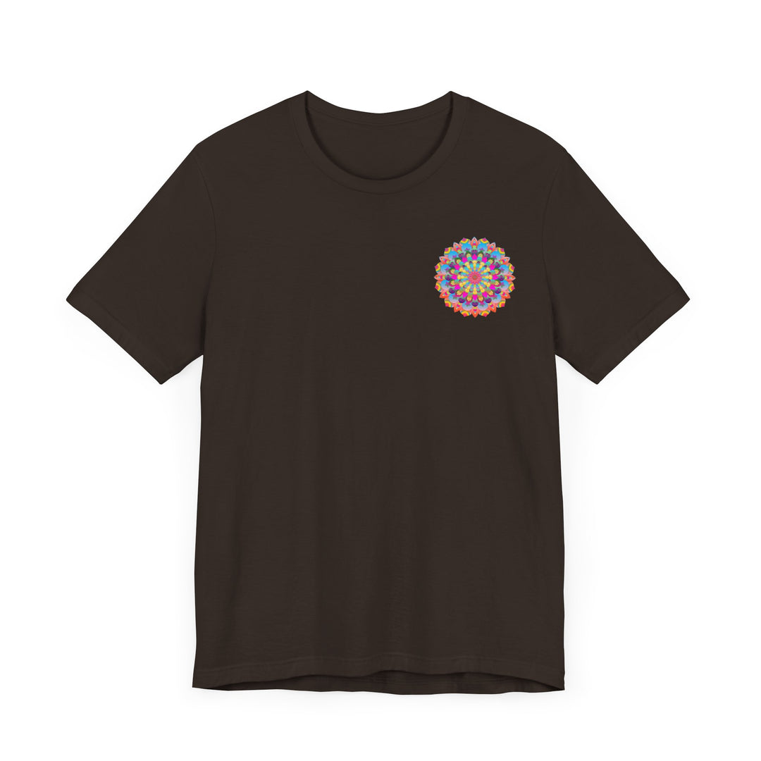 Front view of the Mandala Tee - Spiritual Peace & Harmony shirt featuring a serene and balanced mandala print