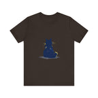 Black Cat Mystery T-Shirt featuring a simple and cool design, perfect for any cat lover or mystery enthusiast