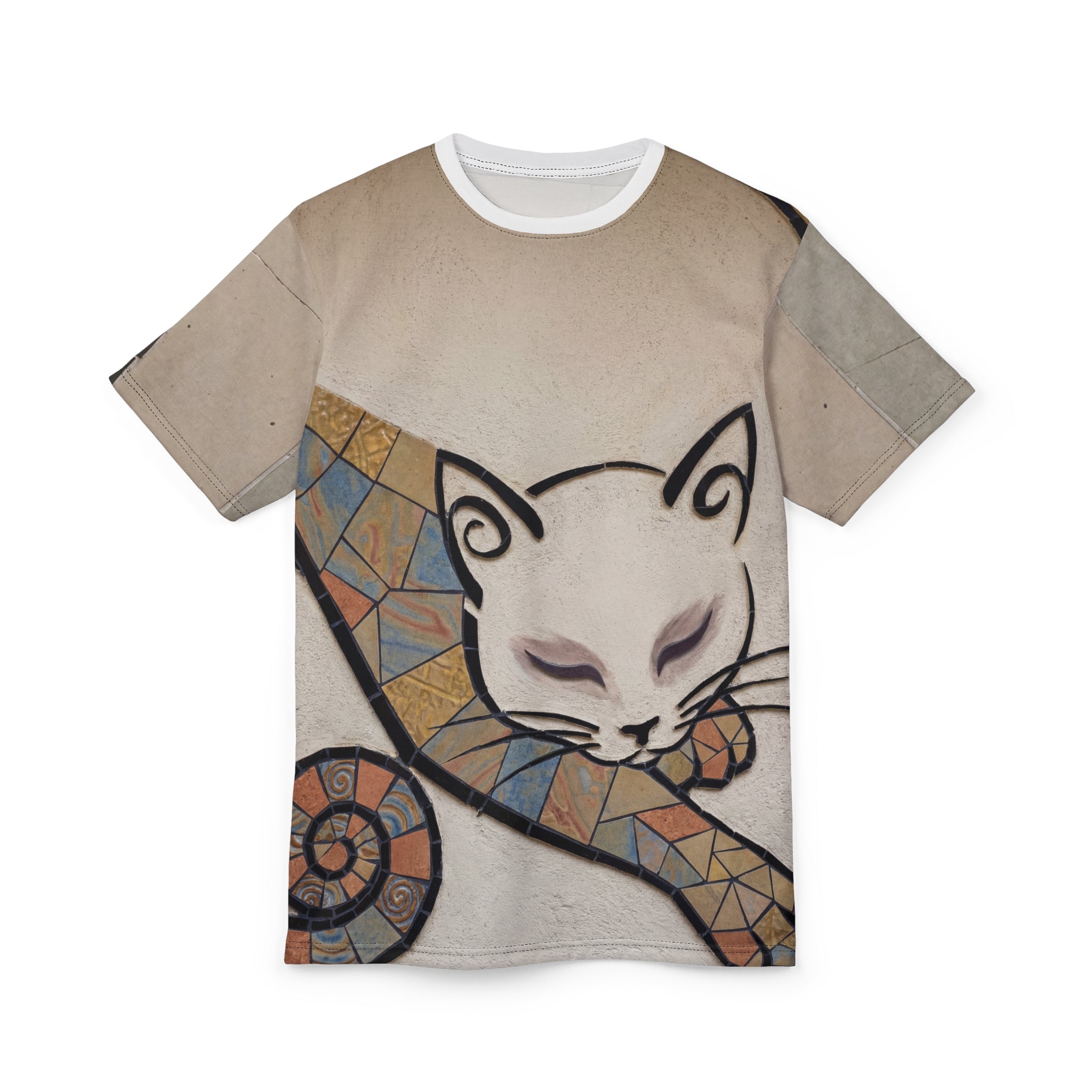 Introvert Mosaic Cat Embrace