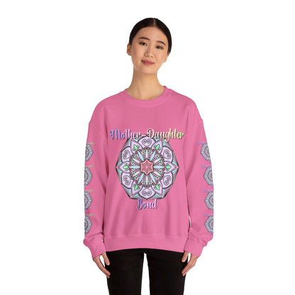 Unisex heavy blend crewneck sweatshirt featuring the phrase Mother-Daughter Bond - the perfect birthday gift for mom