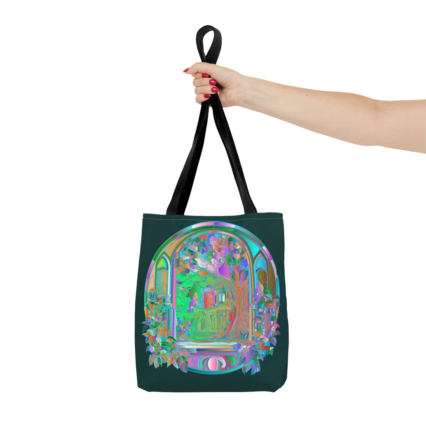 Mystisches Natur-Mandala Stofftasche