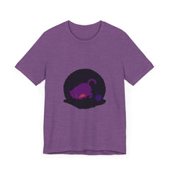 Black Cat Mystery T-Shirt with Haunting Black Cat and Witch's Hat