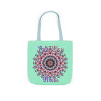 Mandala 'Love You Mom' Canvas Tote — Floral Mother's Day Gift Bag